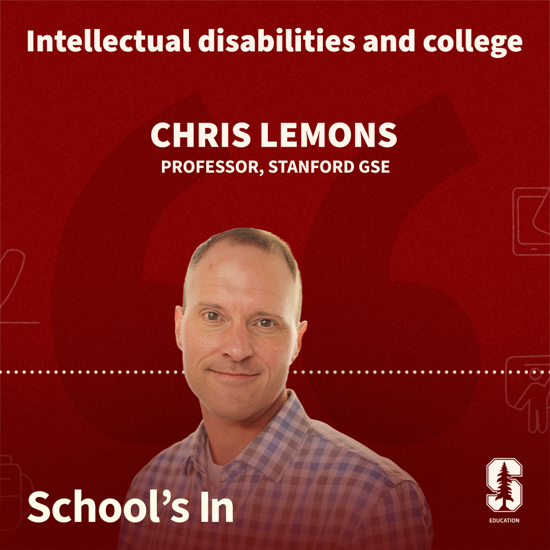 Album cover of episode with Chris Lemons entitled Intellectual disabilities and college: Envisioning bright futures