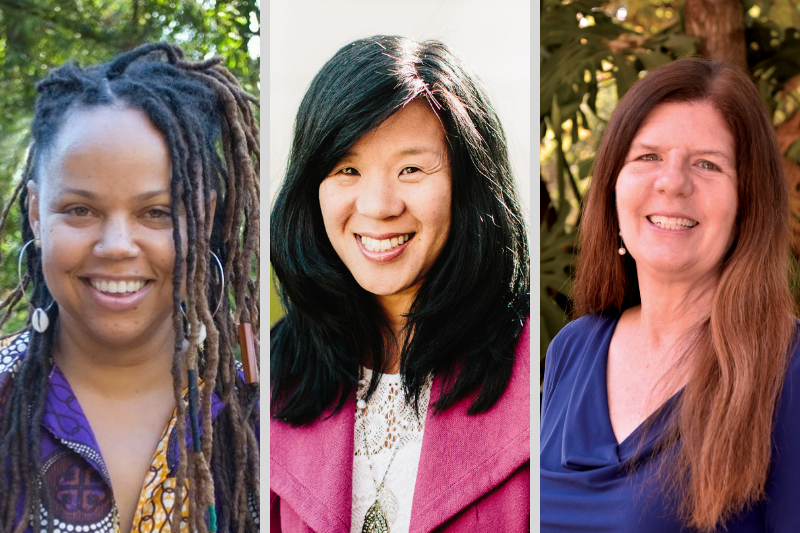 Picture composite of Salina Gray, Christine Yeh, and Rebecca Zeigler Mano