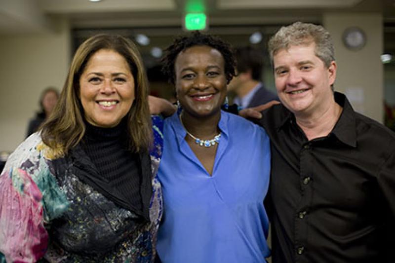 Anna Deavere Smith, Prudence Carter and Sean Reardon (photo by Ian Terpin)
