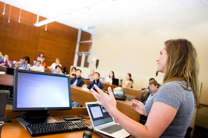 Everyone involved benefits from an educational system that uses grad students as instructors. (Photo: Elena Zhukova)