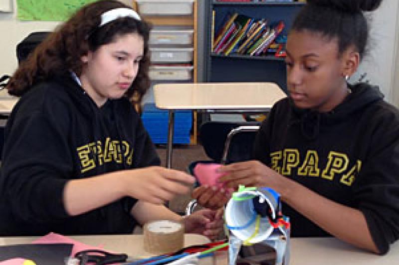 Students from the d.Loft STEM Learning program (Photo courtesy of Maureen Carroll)