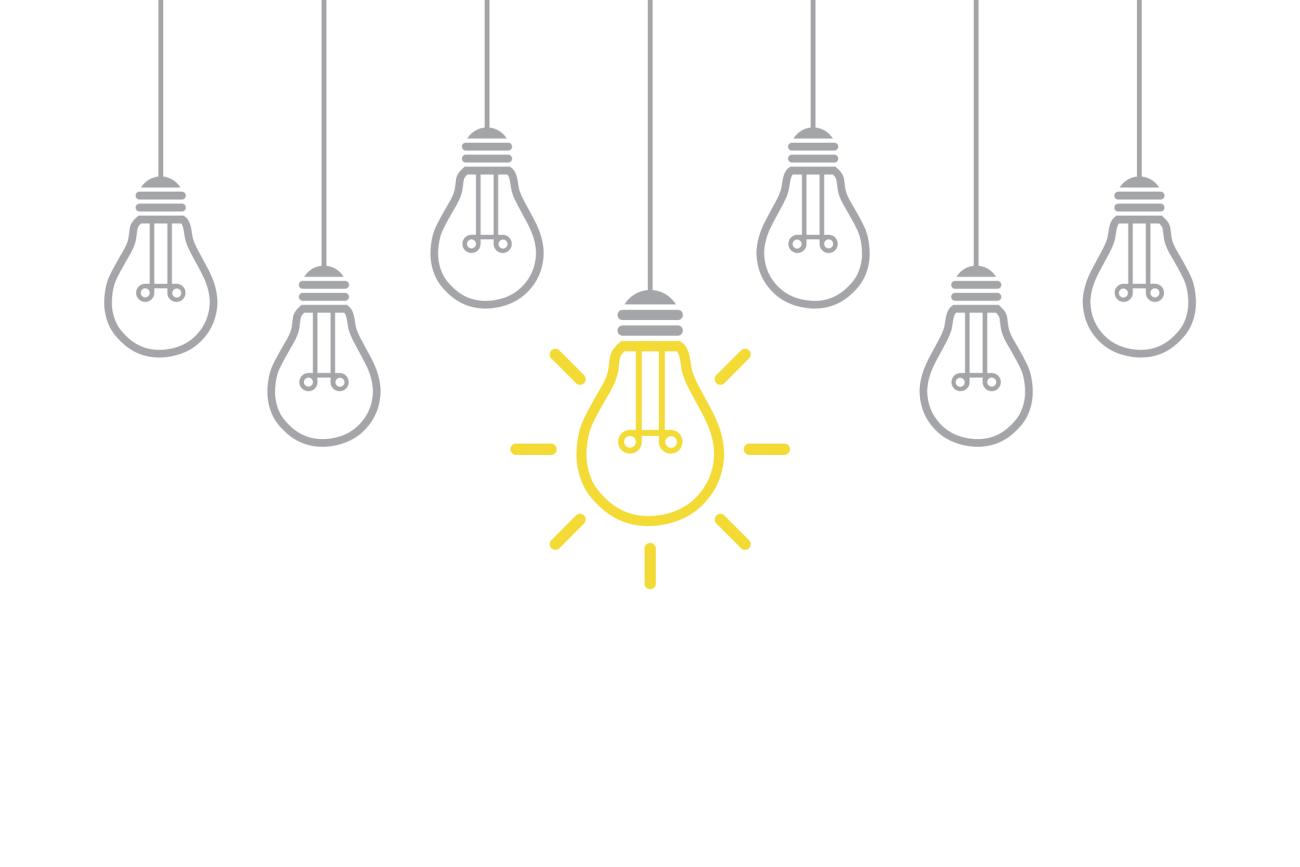 illustration of lightbulbs