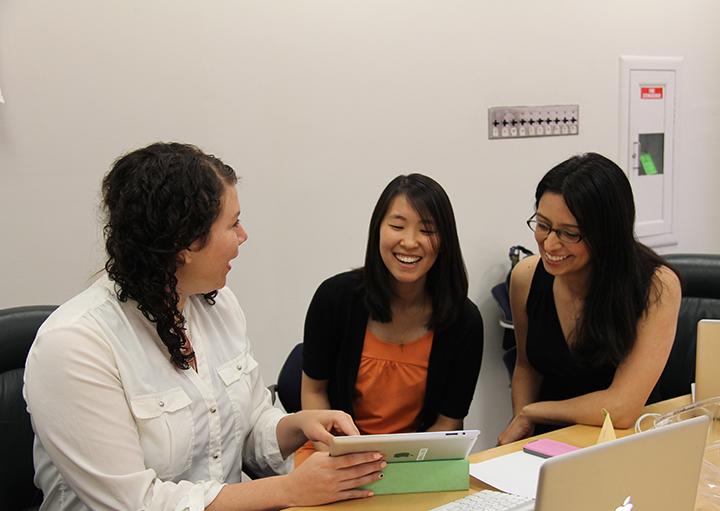 Aleshia Barajas, SoYoung Park and Claudia Rivas (Photo courtesy GSE-IT)