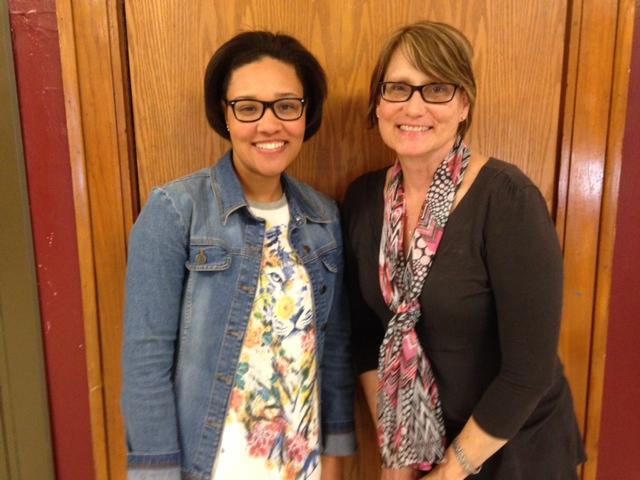 Kristin Richardson and Frances Pasternik of Capitol Hill High School in Oklahoma